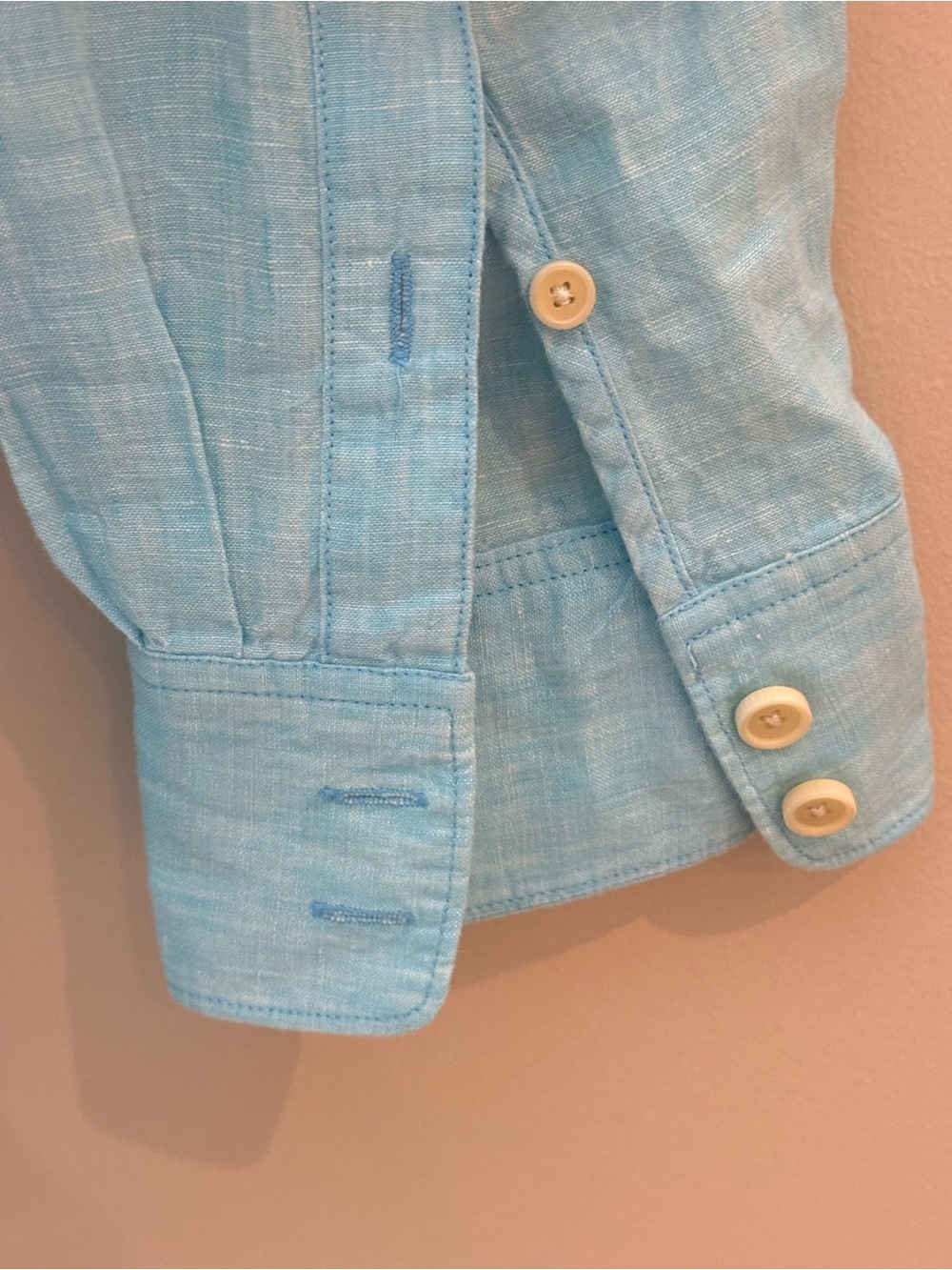 Tommy Bahama 100% Linen Shirt | Sky Blue | Men’s Large Relax - Picture 4 of 9